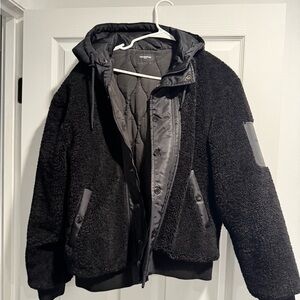 The Kooples Black Puffer Jacket
